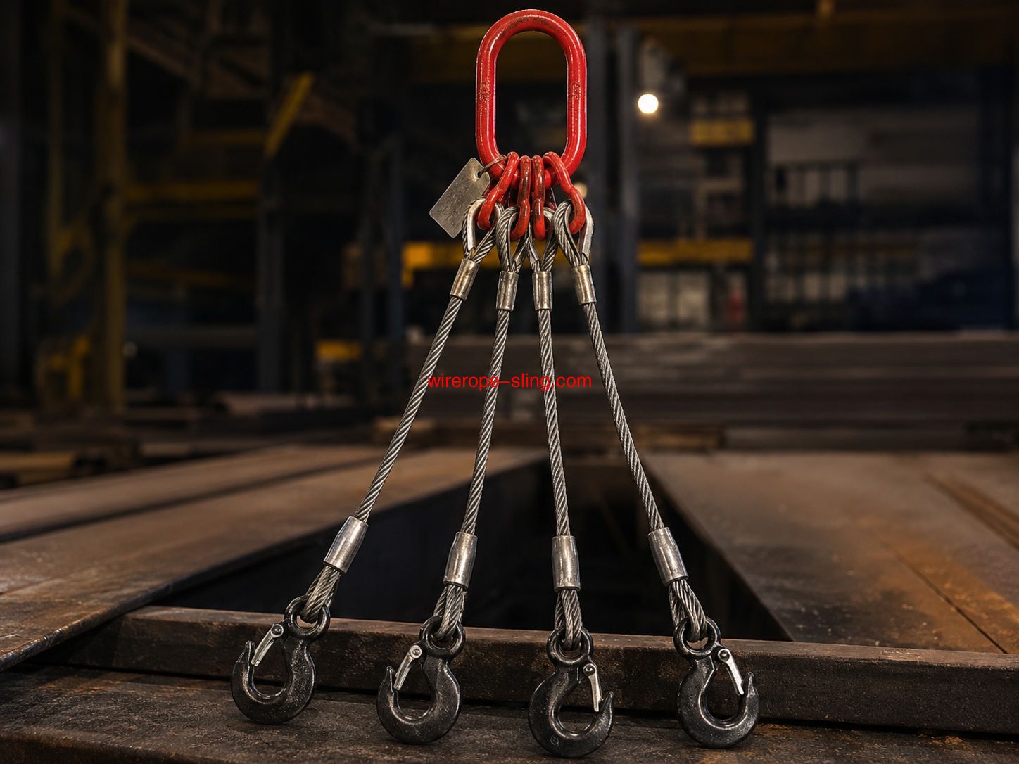 4 Leg Bridle Wire Rope Sling 16mm x 3m WLL 6.90T/4.93T | LKS